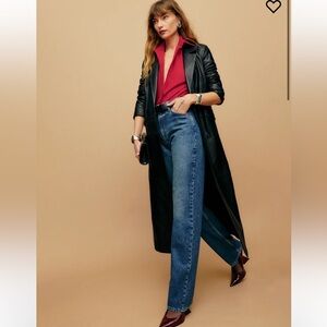 NWT REFORMATION Abby High Rise Straight Jeans, Lainer, size 26